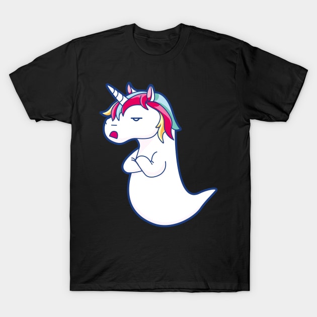 Boonicorn ghost unicorn T-Shirt by Ryuvhiel